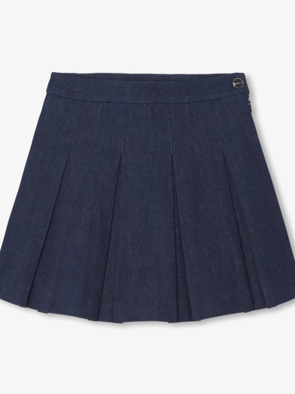 NWOT Jacadi Paris Girl Pleated Denim Skirt